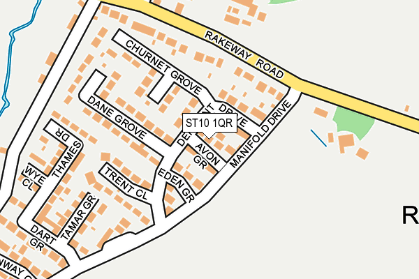 ST10 1QR map - OS OpenMap – Local (Ordnance Survey)