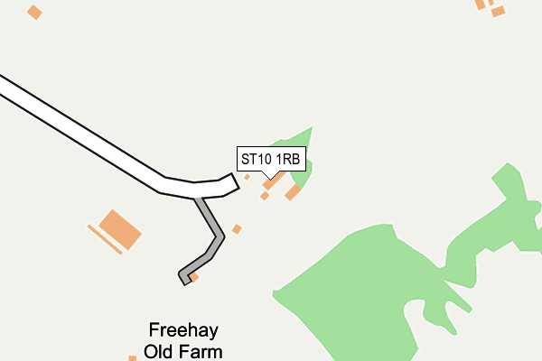 ST10 1RB map - OS OpenMap – Local (Ordnance Survey)