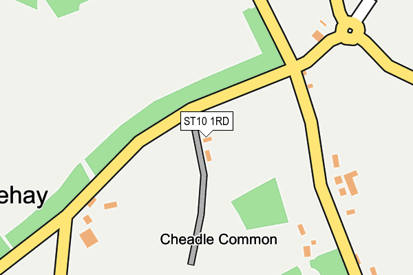 ST10 1RD map - OS OpenMap – Local (Ordnance Survey)