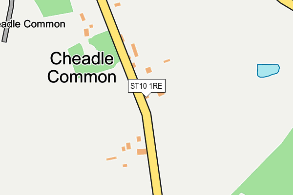 ST10 1RE map - OS OpenMap – Local (Ordnance Survey)