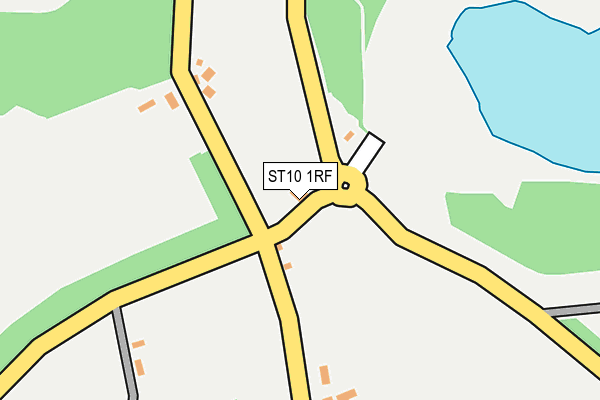 ST10 1RF map - OS OpenMap – Local (Ordnance Survey)
