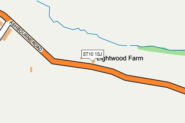 ST10 1SJ map - OS OpenMap – Local (Ordnance Survey)
