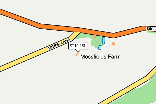 ST10 1SL map - OS OpenMap – Local (Ordnance Survey)
