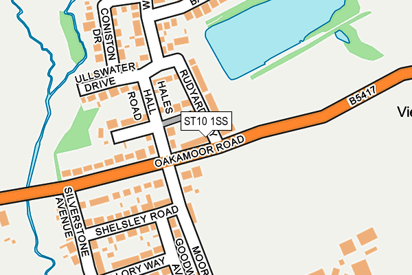 ST10 1SS map - OS OpenMap – Local (Ordnance Survey)