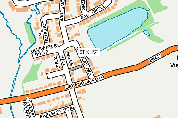ST10 1ST map - OS OpenMap – Local (Ordnance Survey)
