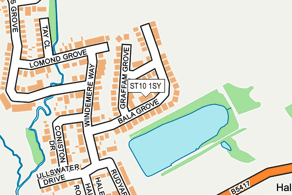 ST10 1SY map - OS OpenMap – Local (Ordnance Survey)