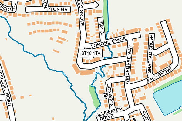 ST10 1TA map - OS OpenMap – Local (Ordnance Survey)
