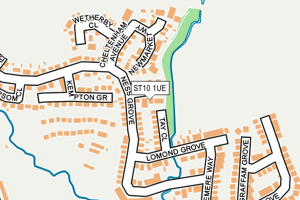 ST10 1UE map - OS OpenMap – Local (Ordnance Survey)