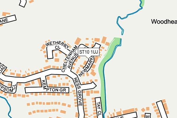 ST10 1UJ map - OS OpenMap – Local (Ordnance Survey)