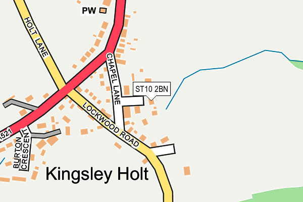 ST10 2BN map - OS OpenMap – Local (Ordnance Survey)