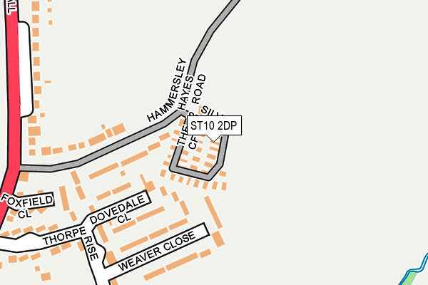 ST10 2DP map - OS OpenMap – Local (Ordnance Survey)