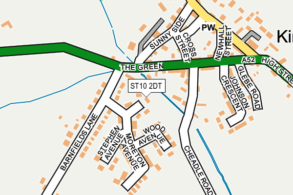 ST10 2DT map - OS OpenMap – Local (Ordnance Survey)
