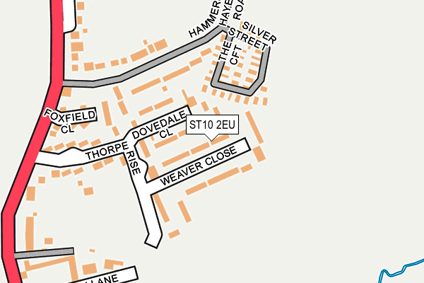 ST10 2EU map - OS OpenMap – Local (Ordnance Survey)