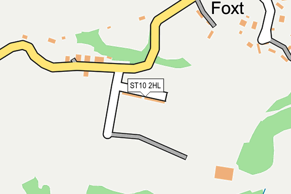 ST10 2HL map - OS OpenMap – Local (Ordnance Survey)