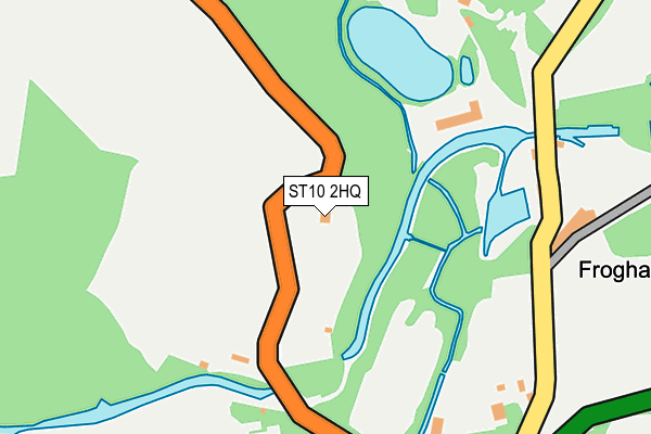 ST10 2HQ map - OS OpenMap – Local (Ordnance Survey)