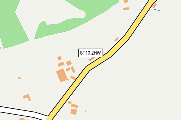 ST10 2HW map - OS OpenMap – Local (Ordnance Survey)