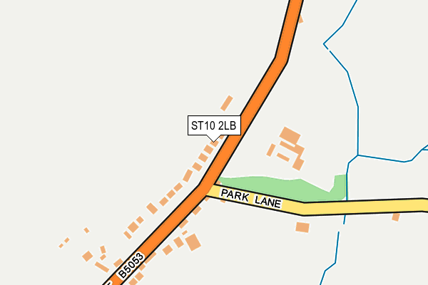 ST10 2LB map - OS OpenMap – Local (Ordnance Survey)