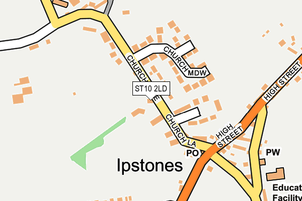 ST10 2LD map - OS OpenMap – Local (Ordnance Survey)