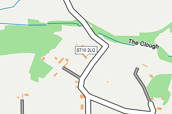 ST10 2LQ map - OS OpenMap – Local (Ordnance Survey)