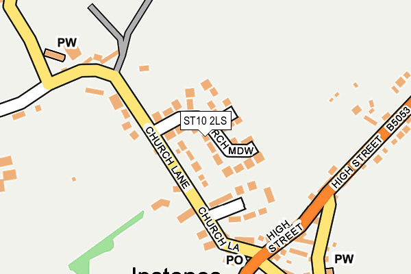 ST10 2LS map - OS OpenMap – Local (Ordnance Survey)