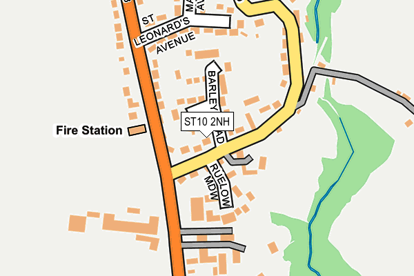 ST10 2NH map - OS OpenMap – Local (Ordnance Survey)