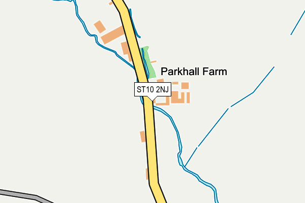 ST10 2NJ map - OS OpenMap – Local (Ordnance Survey)