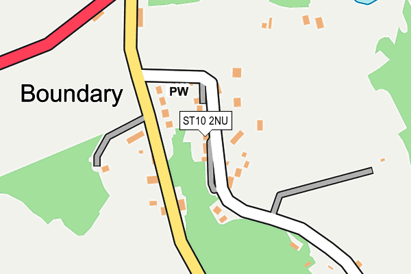 ST10 2NU map - OS OpenMap – Local (Ordnance Survey)