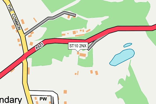 ST10 2NX map - OS OpenMap – Local (Ordnance Survey)