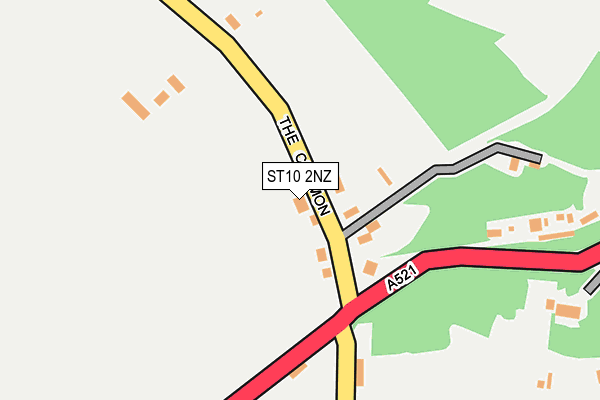 ST10 2NZ map - OS OpenMap – Local (Ordnance Survey)