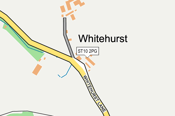 ST10 2PG map - OS OpenMap – Local (Ordnance Survey)