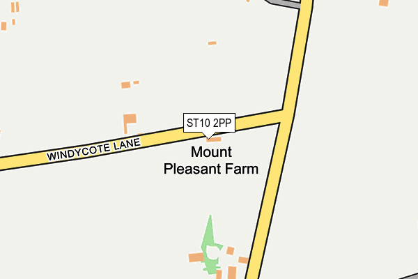 ST10 2PP map - OS OpenMap – Local (Ordnance Survey)