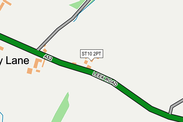 ST10 2PT map - OS OpenMap – Local (Ordnance Survey)