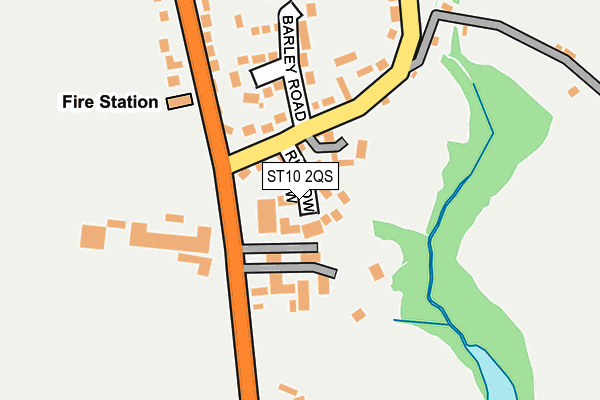 ST10 2QS map - OS OpenMap – Local (Ordnance Survey)