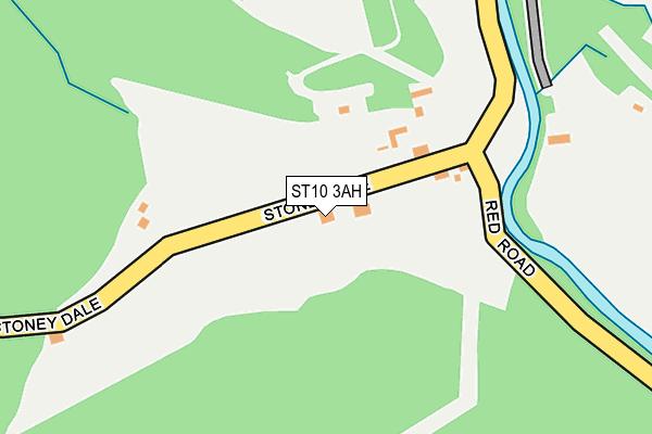 ST10 3AH map - OS OpenMap – Local (Ordnance Survey)