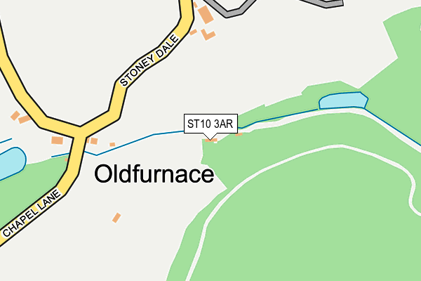 ST10 3AR map - OS OpenMap – Local (Ordnance Survey)