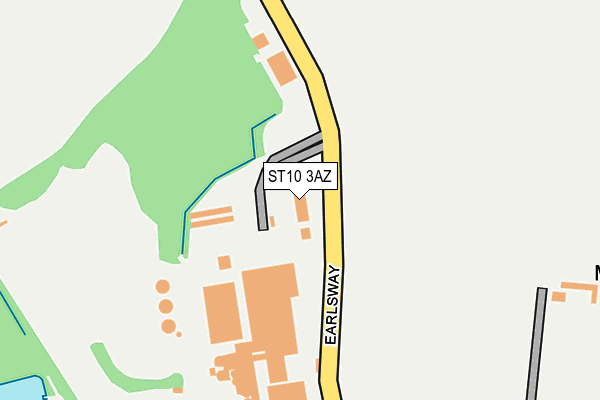 ST10 3AZ map - OS OpenMap – Local (Ordnance Survey)