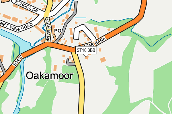 ST10 3BB map - OS OpenMap – Local (Ordnance Survey)