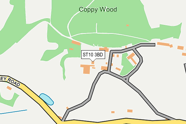 ST10 3BD map - OS OpenMap – Local (Ordnance Survey)