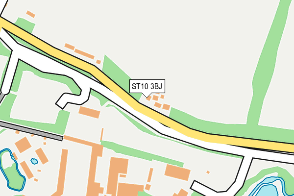ST10 3BJ map - OS OpenMap – Local (Ordnance Survey)
