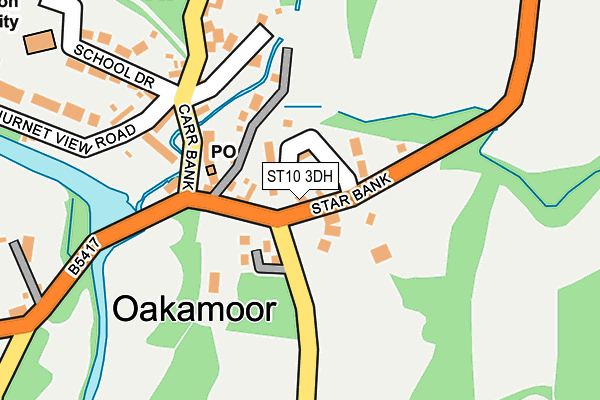 ST10 3DH map - OS OpenMap – Local (Ordnance Survey)