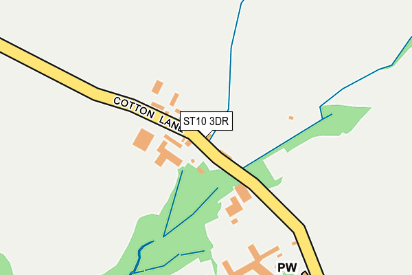 ST10 3DR map - OS OpenMap – Local (Ordnance Survey)