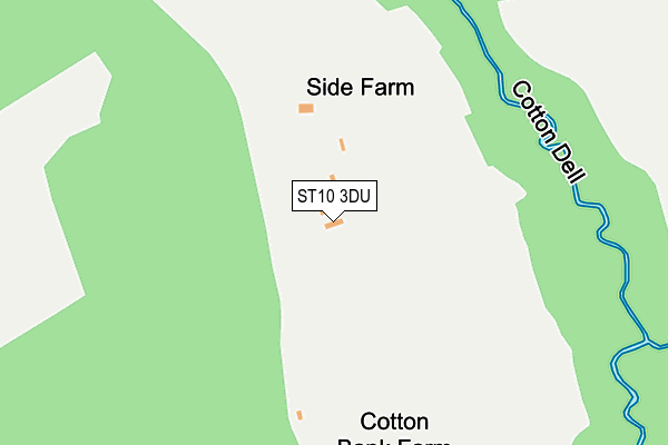 ST10 3DU map - OS OpenMap – Local (Ordnance Survey)