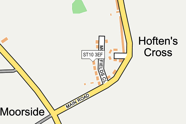 ST10 3EF map - OS OpenMap – Local (Ordnance Survey)
