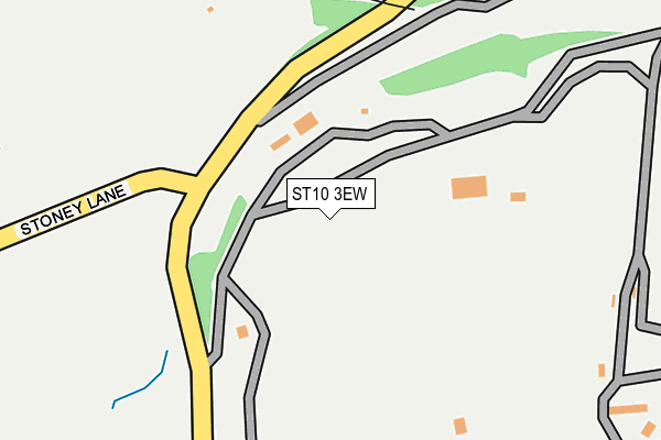 ST10 3EW map - OS OpenMap – Local (Ordnance Survey)