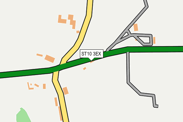 ST10 3EX map - OS OpenMap – Local (Ordnance Survey)