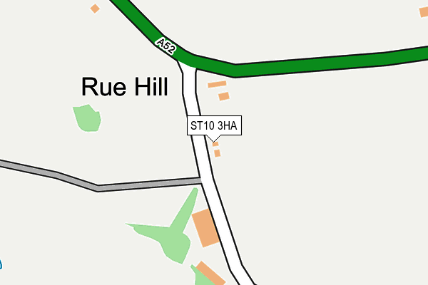 ST10 3HA map - OS OpenMap – Local (Ordnance Survey)