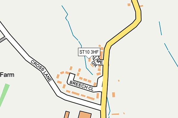 ST10 3HF map - OS OpenMap – Local (Ordnance Survey)