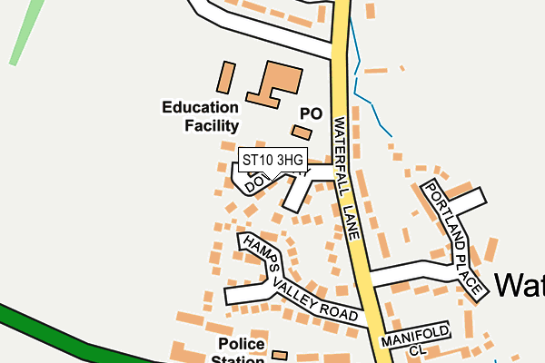 ST10 3HG map - OS OpenMap – Local (Ordnance Survey)