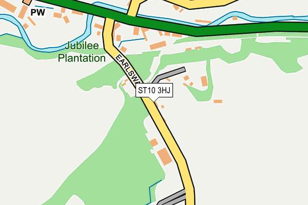 ST10 3HJ map - OS OpenMap – Local (Ordnance Survey)