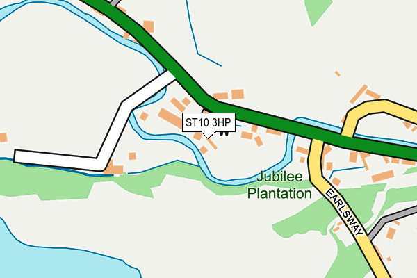 ST10 3HP map - OS OpenMap – Local (Ordnance Survey)